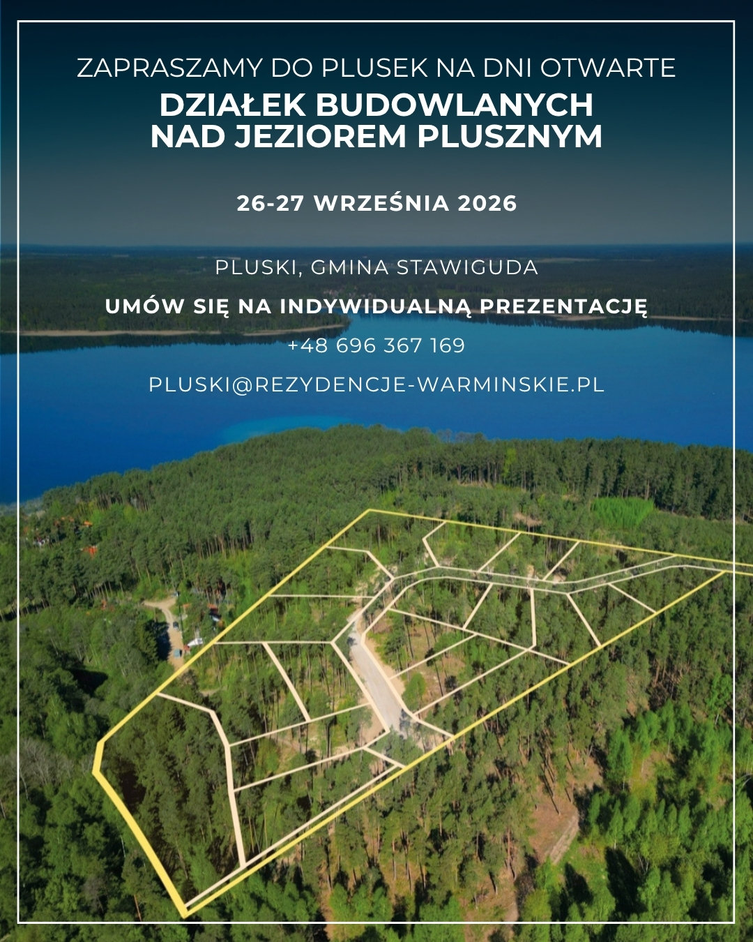 Dni otwarte Działek Budowlanych nad Jeziorem Plusznym — 26 - 27 września 2026